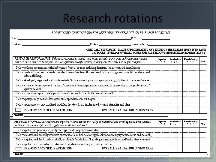 Research rotations 