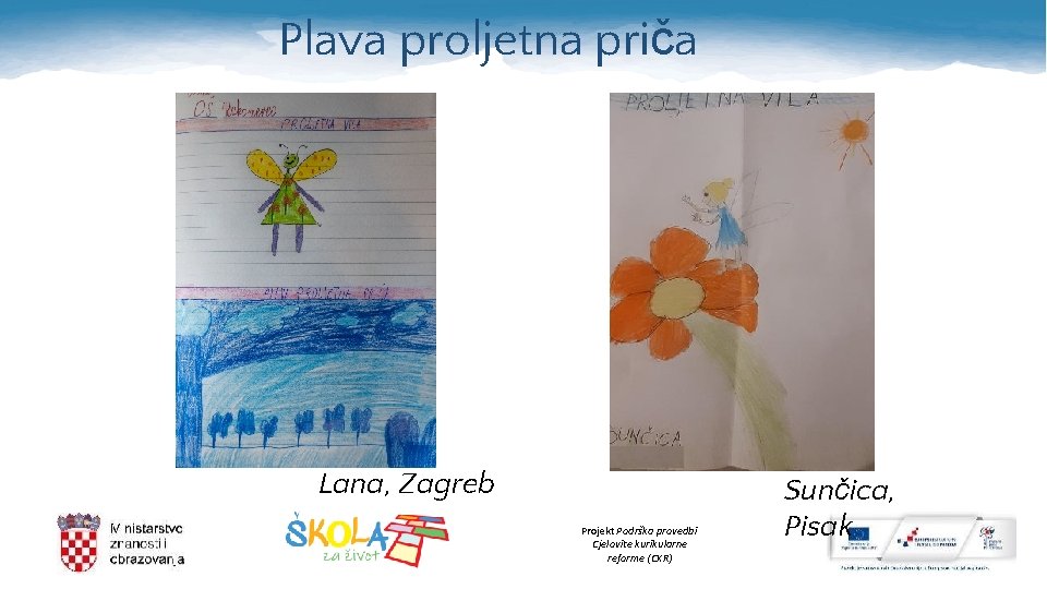 Plava proljetna priča Lana, Zagreb Projekt Podrška provedbi Cjelovite kurikularne reforme (CKR) Sunčica, Pisak