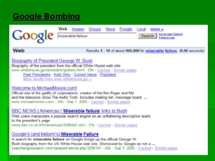 Google Bombing 