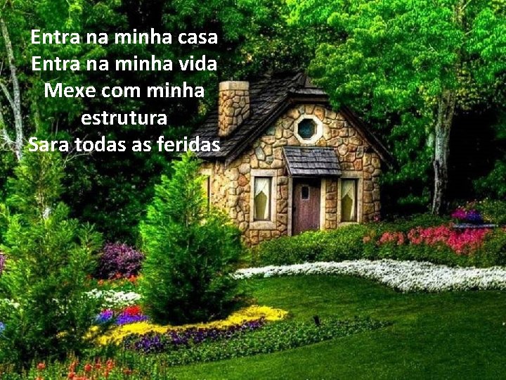 Entra na minha casa Entra na minha vida Mexe com minha estrutura Sara todas