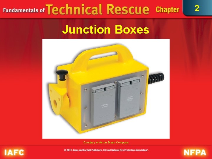 2 Junction Boxes Courtesy of Akron Brass Company 2 Junction Boxes Courtesy of Akron Brass Company