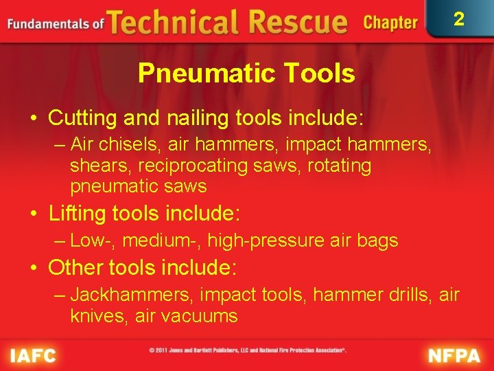 2 Pneumatic Tools • Cutting and nailing tools include: – Air chisels, air hammers, 2 Pneumatic Tools • Cutting and nailing tools include: – Air chisels, air hammers,