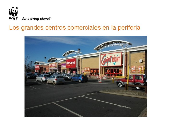 Los grandes centros comerciales en la periferia 