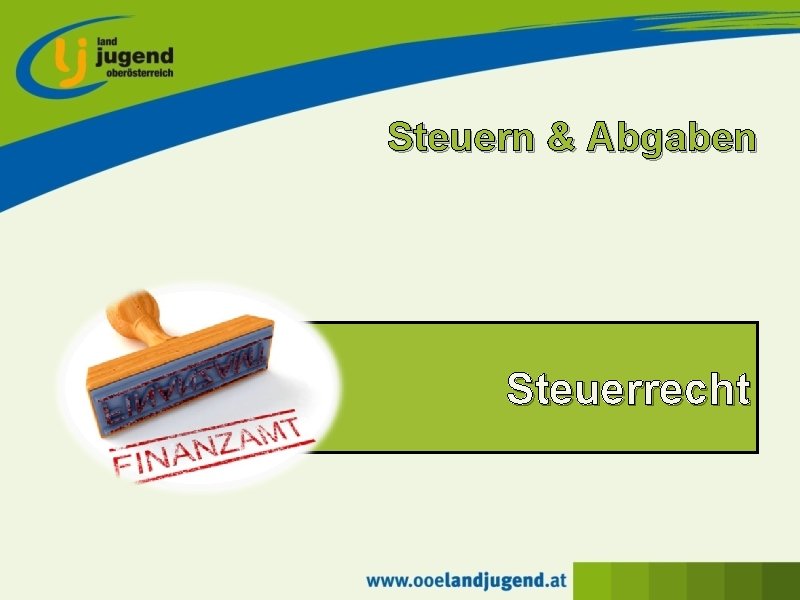Steuern & Abgaben Steuerrecht 