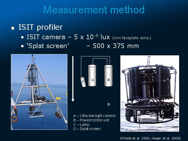 Measurement method n ISIT profiler • ISIT camera – 5 x 10 -6 lux
