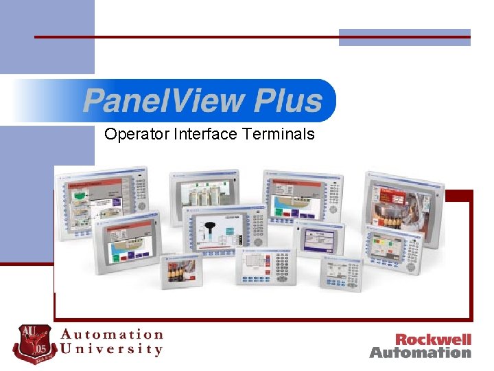 Operator Interface Terminals 