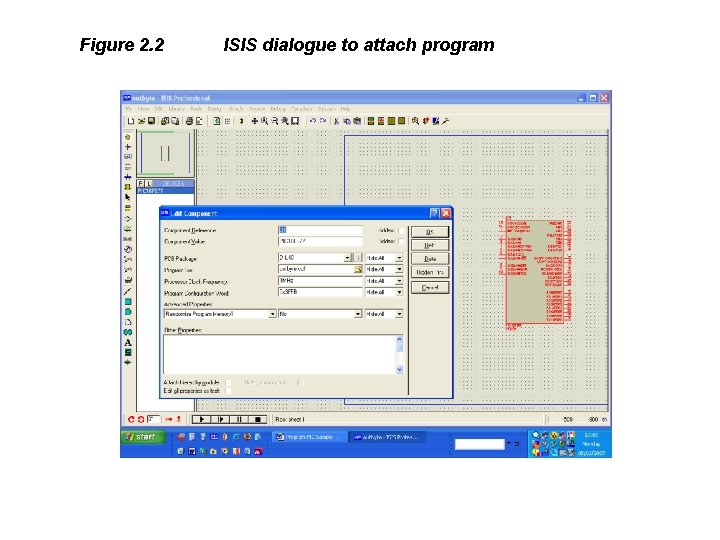 Figure 2. 2 ISIS dialogue to attach program 