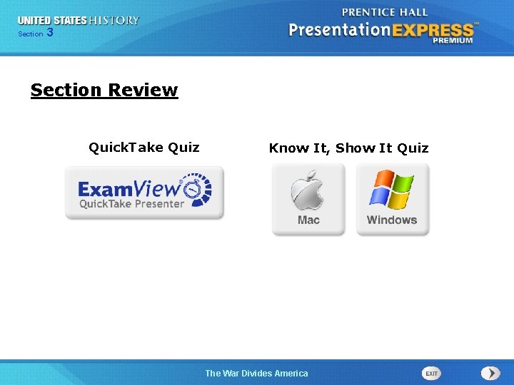 Chapter Section 3 25 Section 1 Section Review Quick. Take Quiz Know It, Show