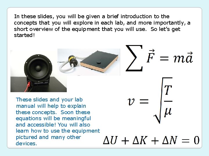 In these slides, you will be given a brief introduction to the concepts that In these slides, you will be given a brief introduction to the concepts that