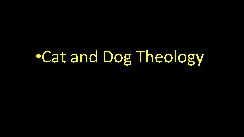  • Cat and Dog Theology 