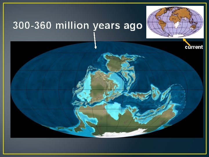 300 -360 million years ago current 