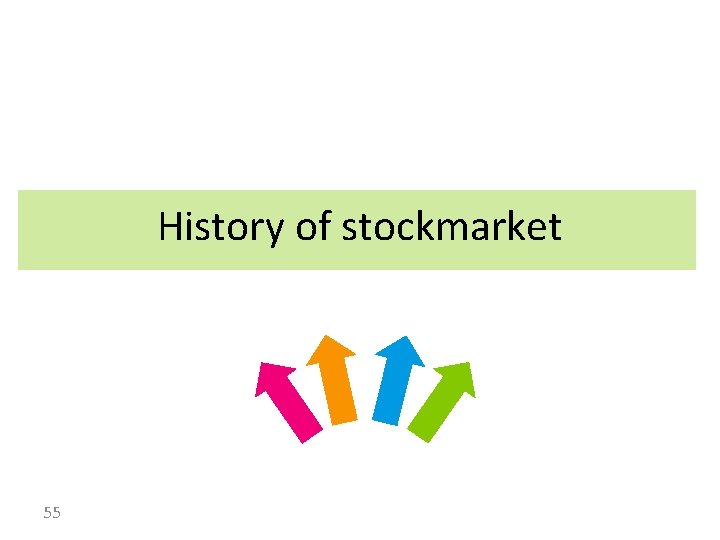 History of stockmarket 55 