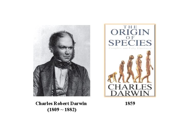 Charles Robert Darwin (1809 ~ 1882) 1859 