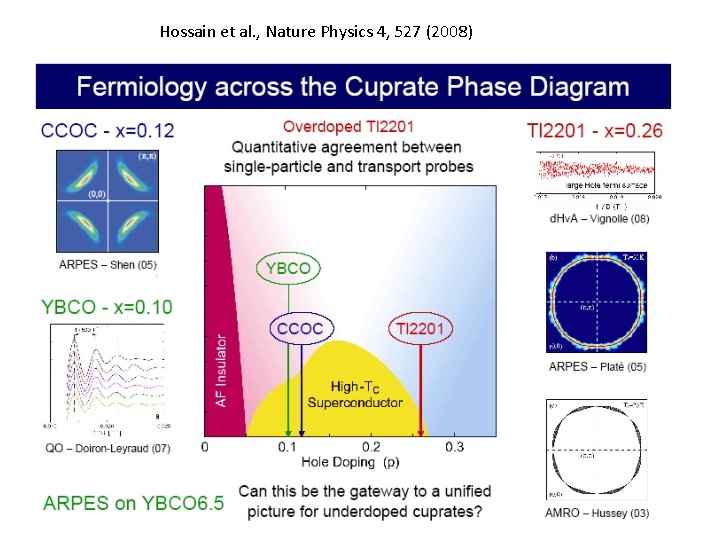Hossain et al. , Nature Physics 4, 527 (2008) 