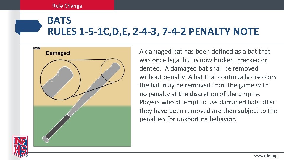Rule Change BATS RULES 1 -5 -1 C, D, E, 2 -4 -3, 7