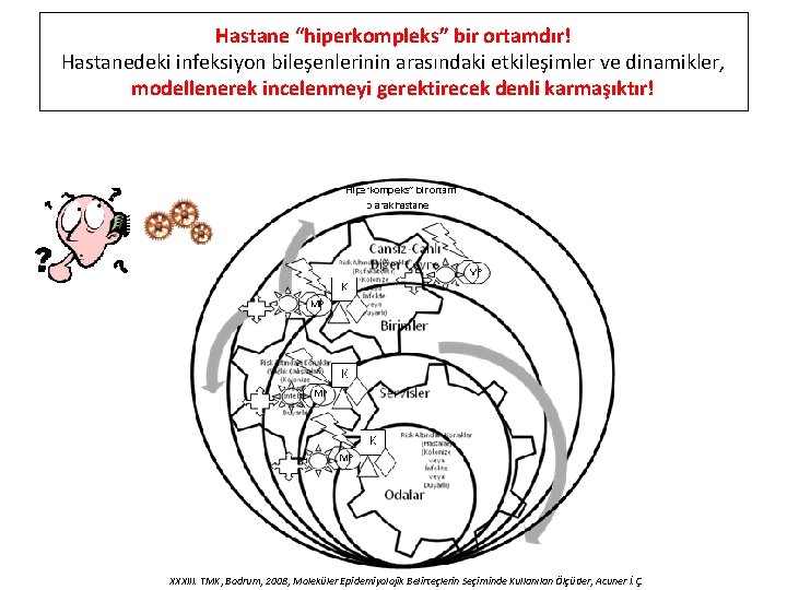 Hastane “hiperkompleks” bir ortamdır! Hastanedeki infeksiyon bileşenlerinin arasındaki etkileşimler ve dinamikler, modellenerek incelenmeyi gerektirecek