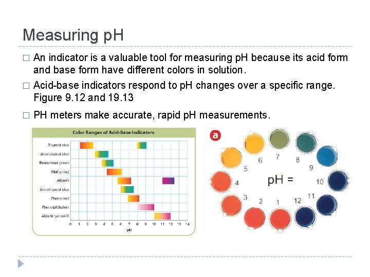 Measuring p. H � An indicator is a valuable tool for measuring p. H