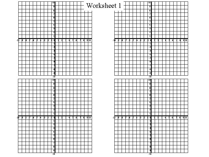 10 Worksheet 1 9 8 10 9 8 7 7 6 6 5 4