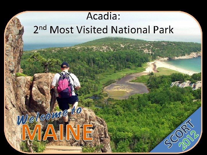 Acadia: 2 nd Most Visited National Park 