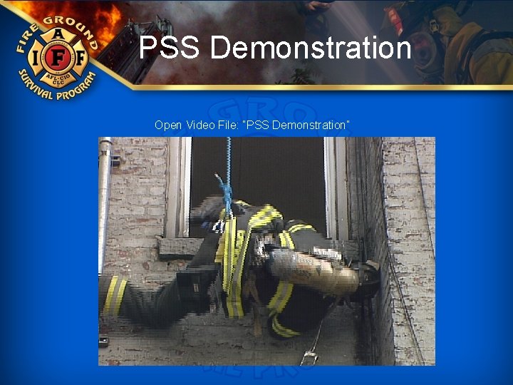 PSS Demonstration Open Video File: “PSS Demonstration” 