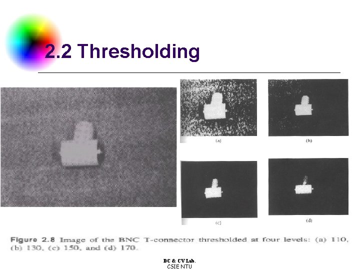 2. 2 Thresholding DC & CV Lab. CSIE NTU 