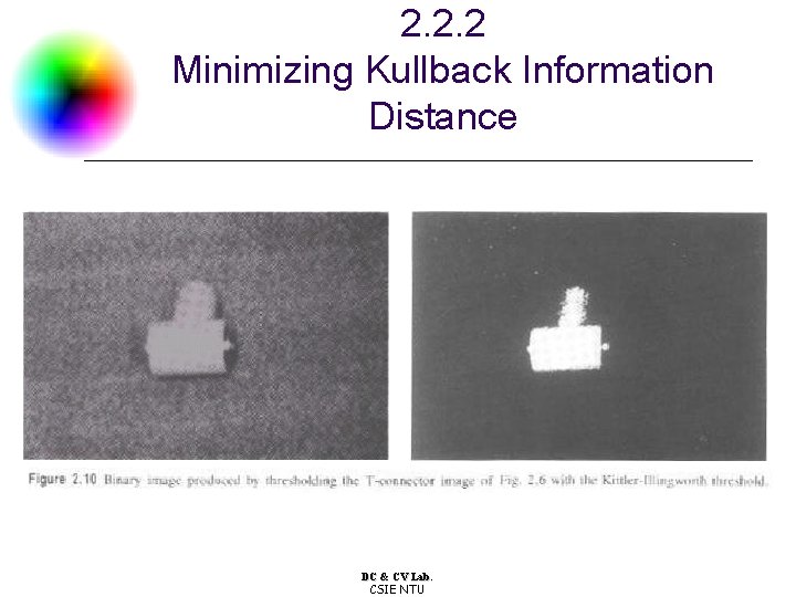 2. 2. 2 Minimizing Kullback Information Distance DC & CV Lab. CSIE NTU 