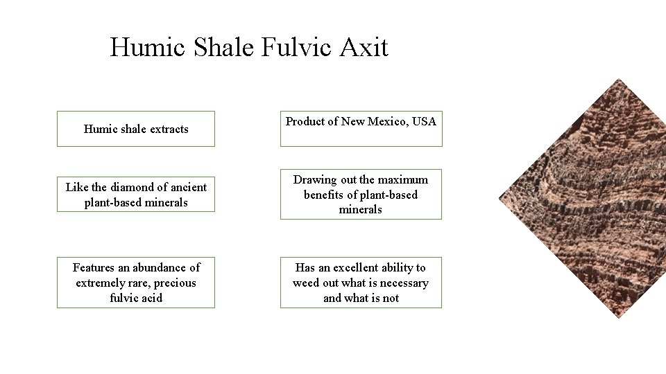 Humic Shale Fulvic Axit Humic shale extracts Product of New Mexico, USA Like the