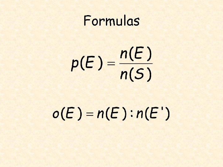 Formulas 