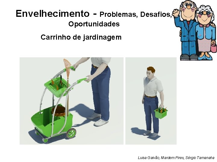 Envelhecimento - Problemas, Desafios, Oportunidades Carrinho de jardinagem Luisa Gaivão, Mardem Pires, Sérgio Tamanaha