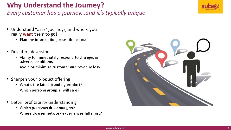 Why Understand the Journey? Every customer has a journey…and it’s typically unique • Understand