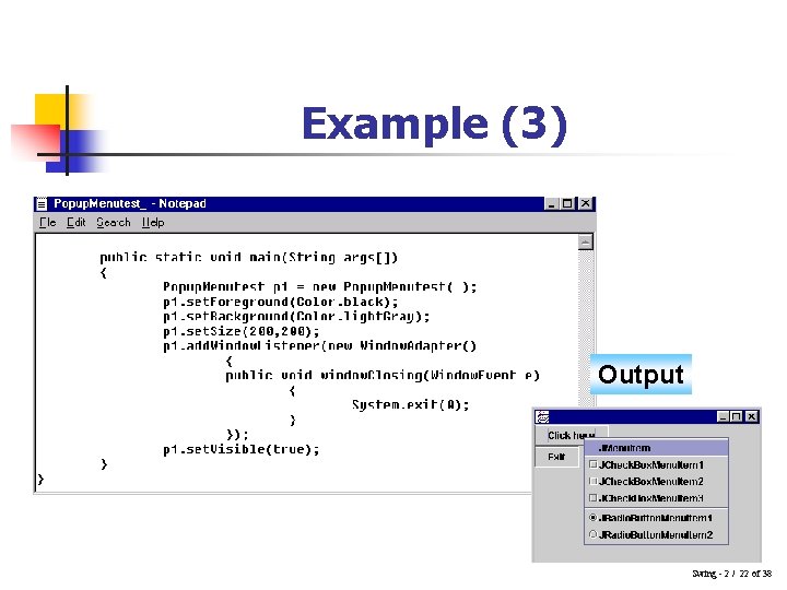 Example (3) Output Swing - 2 / 22 of 38 