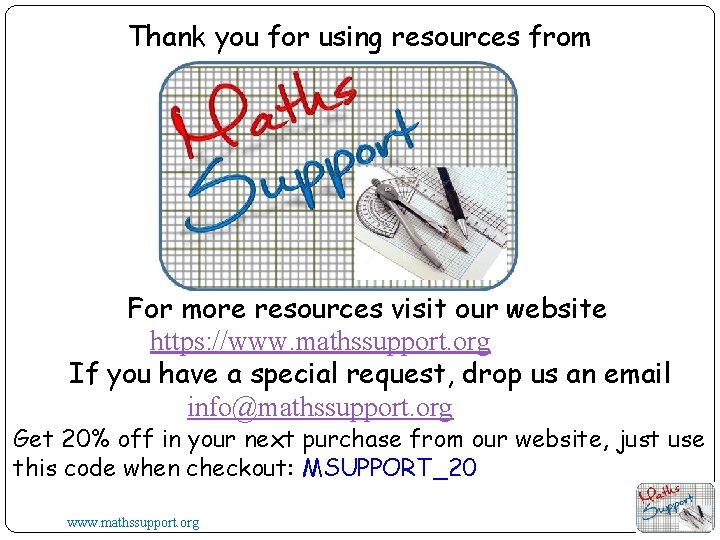 Thank you for using resources from For more resources visit our website https: //www.