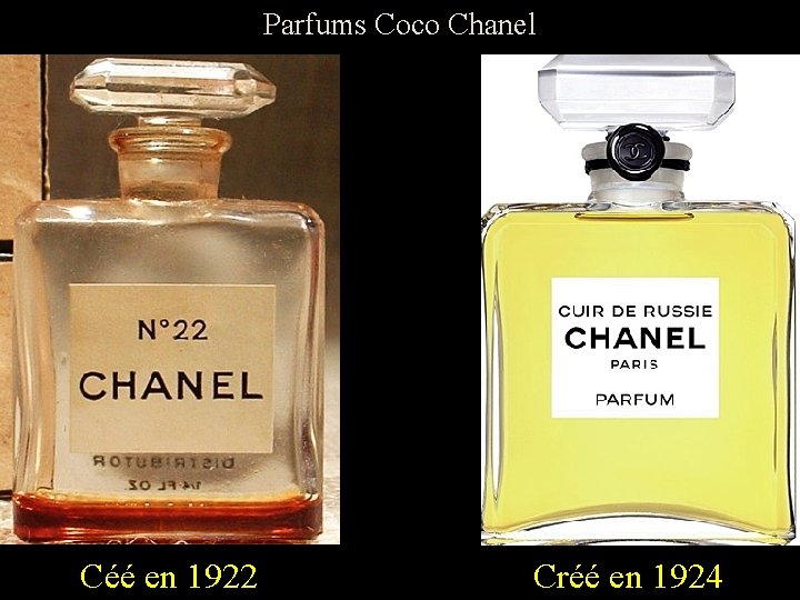 Parfums Coco Chanel 2 Céé en 1922 Créé en 1924 