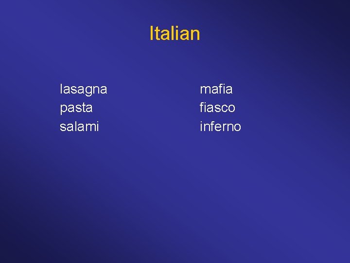 Italian lasagna pasta salami mafia fiasco inferno 