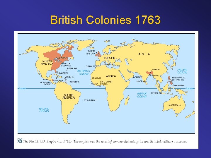 British Colonies 1763 