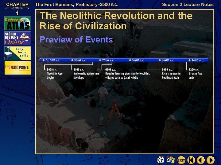 The Neolithic Revolution and the Rise of Civilization Preview of Events 