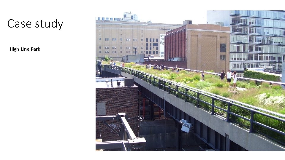 Case study High Line Park 