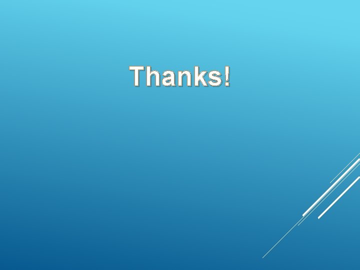 Thanks! 