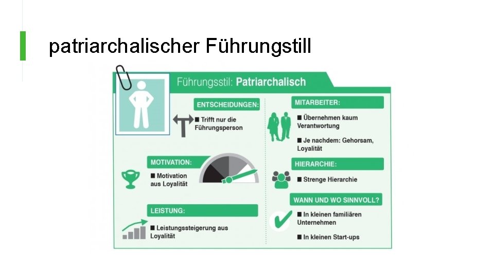 patriarchalischer Führungstill 