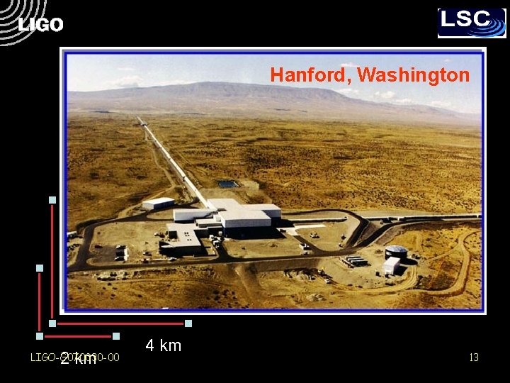 Hanford, Washington 4 km 2 km LIGO-G 070030 -00 2 km 4 km 13