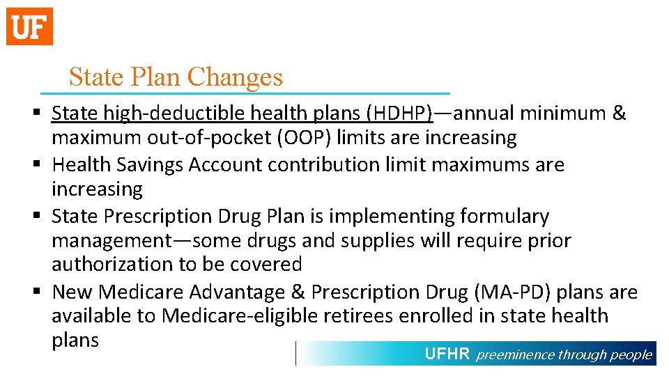 State Plan Changes § State high-deductible health plans (HDHP)—annual minimum & maximum out-of-pocket (OOP)