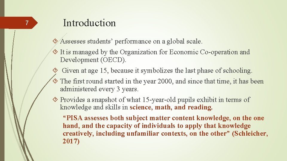International Assessments As A Lever of Change Lebanon