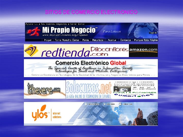 SITIOS DE COMERCIO ELECTRONICO 