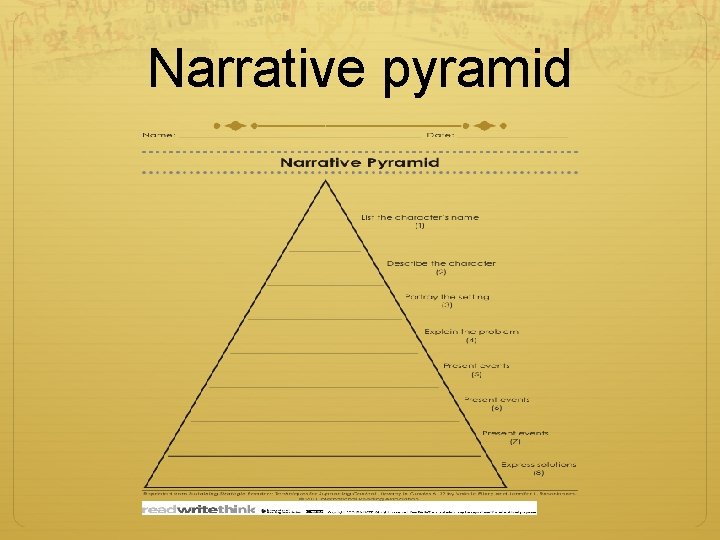 Narrative pyramid 