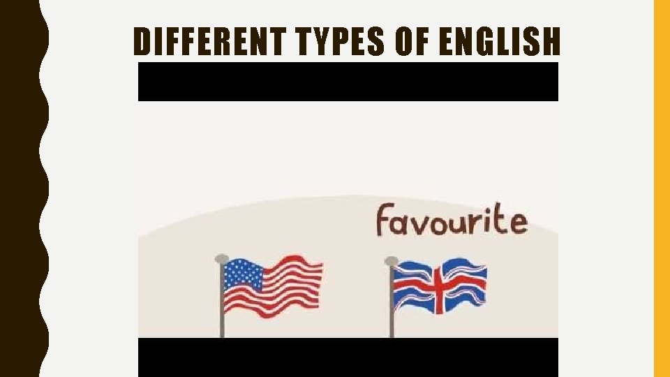 DIFFERENT TYPES OF ENGLISH 