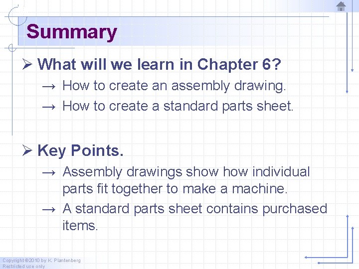 Summary Ø What will we learn in Chapter 6? → How to create an Summary Ø What will we learn in Chapter 6? → How to create an