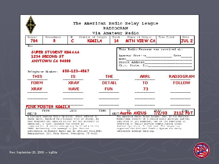 704 R C KG 6 ILA 14 MTN VIEW CA JUL 2 SUPER STUDENT