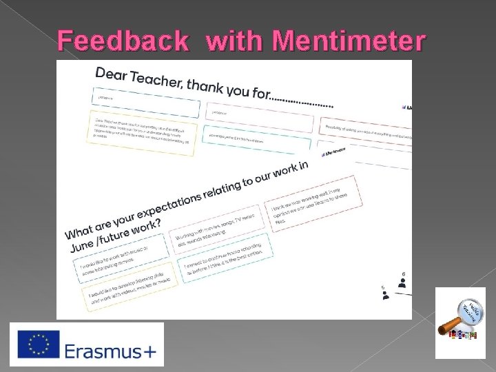 Feedback with Mentimeter 