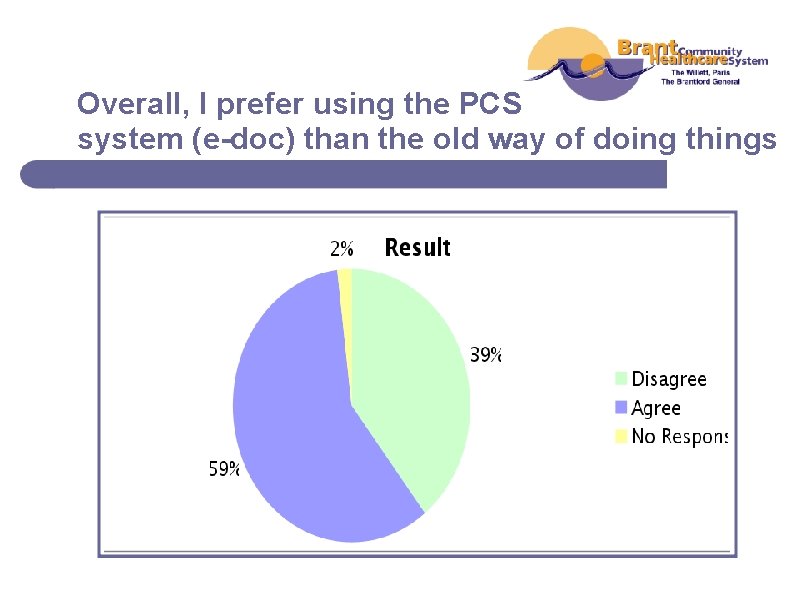 Overall, I prefer using the PCS system (e-doc) than the old way of doing