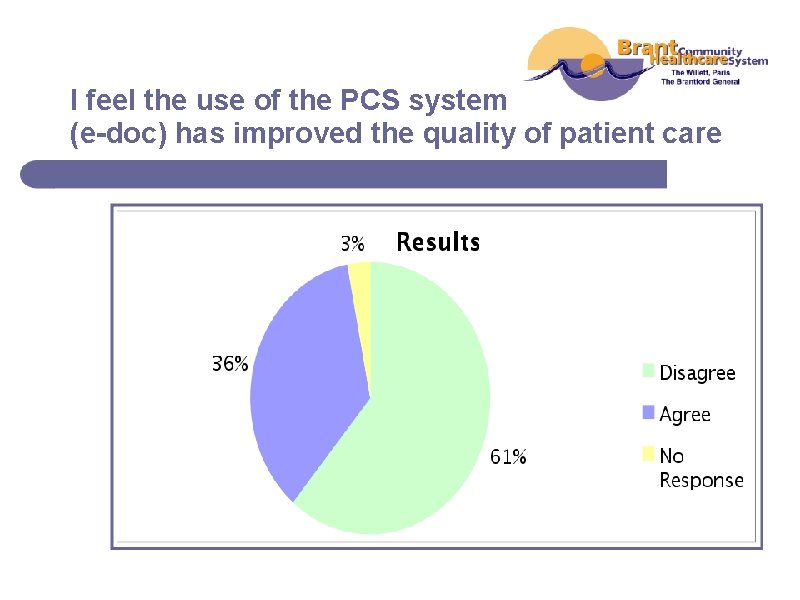 I feel the use of the PCS system (e-doc) has improved the quality of